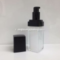 Bottiglia acrilica quadrata all'ingrosso, bottiglia acrilica quadrata per cosmetici, vasetto per crema acrilica e bottiglia per lozione cosmetica